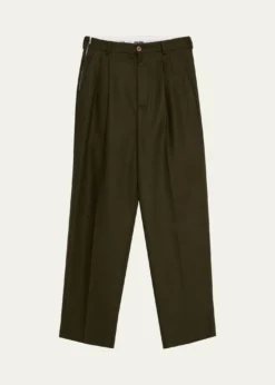 MaglianoMen's Signature Wool Double-Pleat Pants