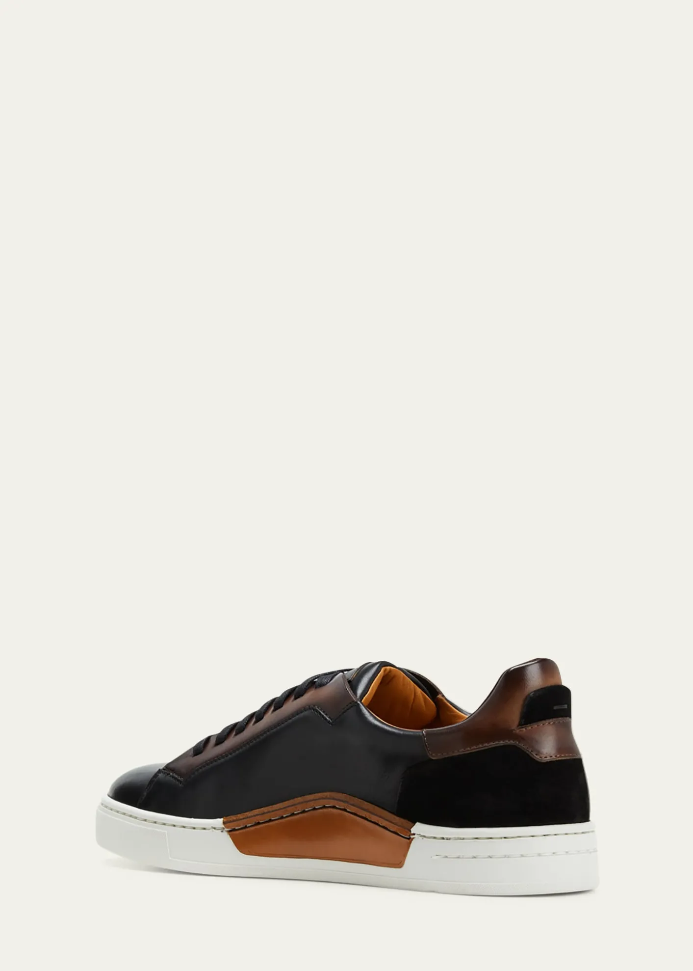 MagnanniMen's Amadeo Bicolor Leather Low-Top Sneakers