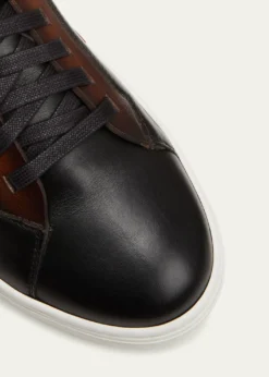 MagnanniMen's Amadeo Bicolor Leather Low-Top Sneakers