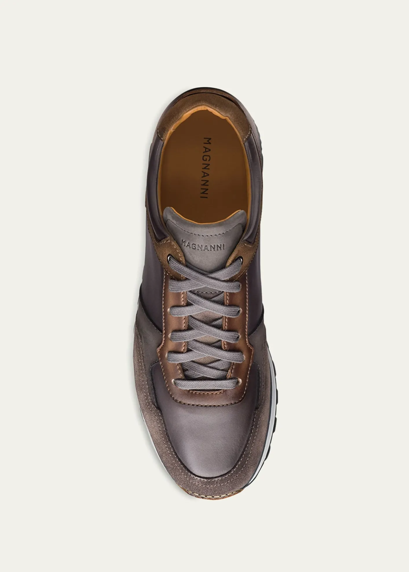 MagnanniMen's Arco Leather Runner Sneakers