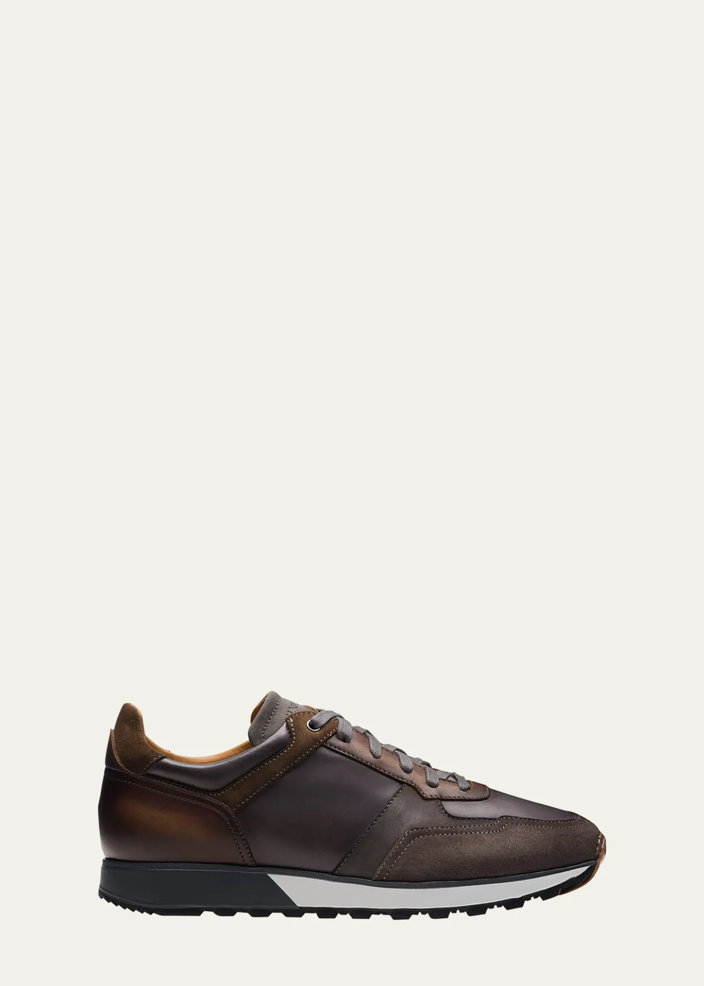 MagnanniMen's Arco Leather Runner Sneakers