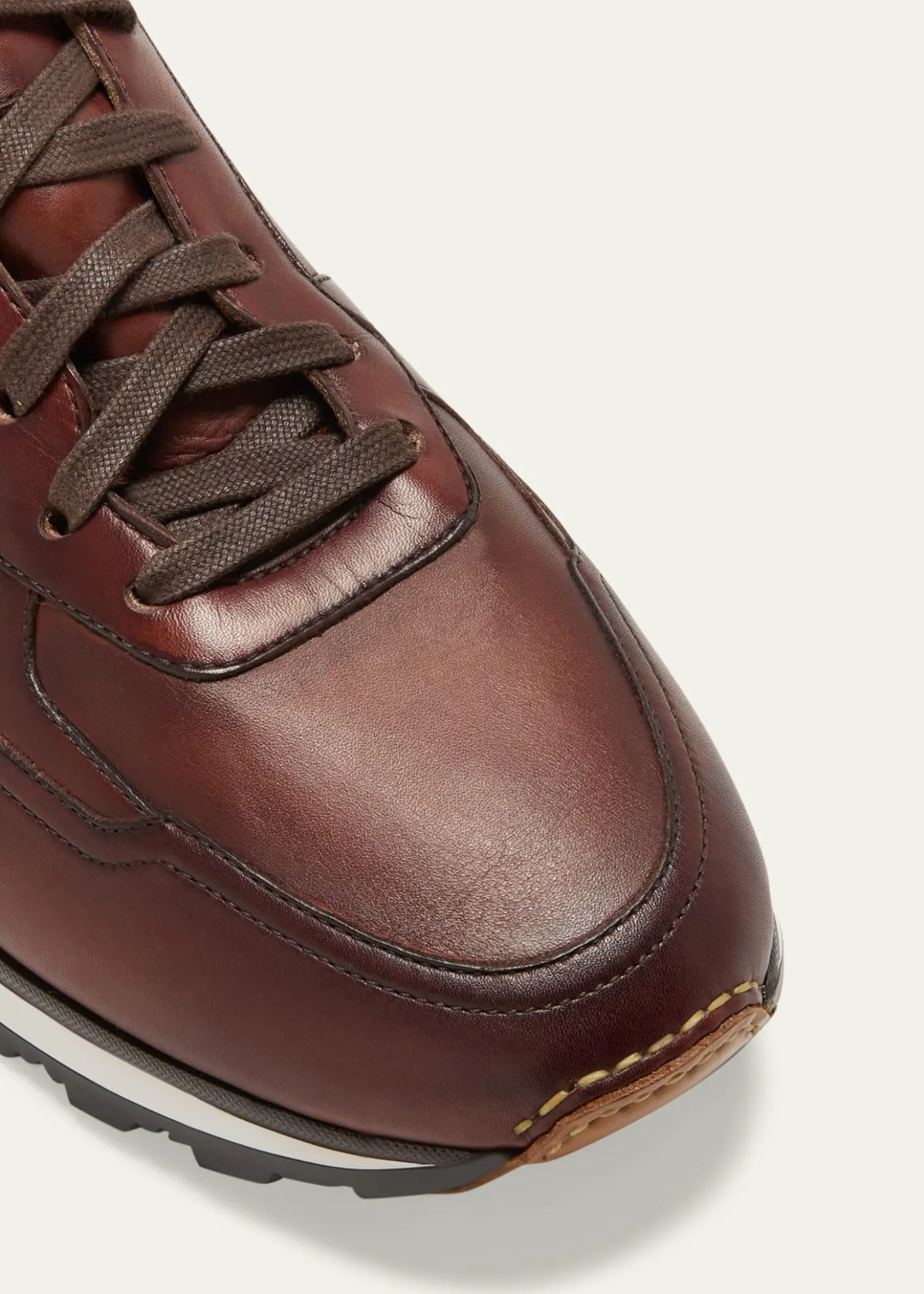 MagnanniMen's Arco Mix-Leather Trainer Sneakers