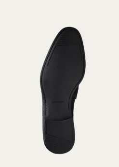 MagnanniVincente Lizard Leather Penny Loafers