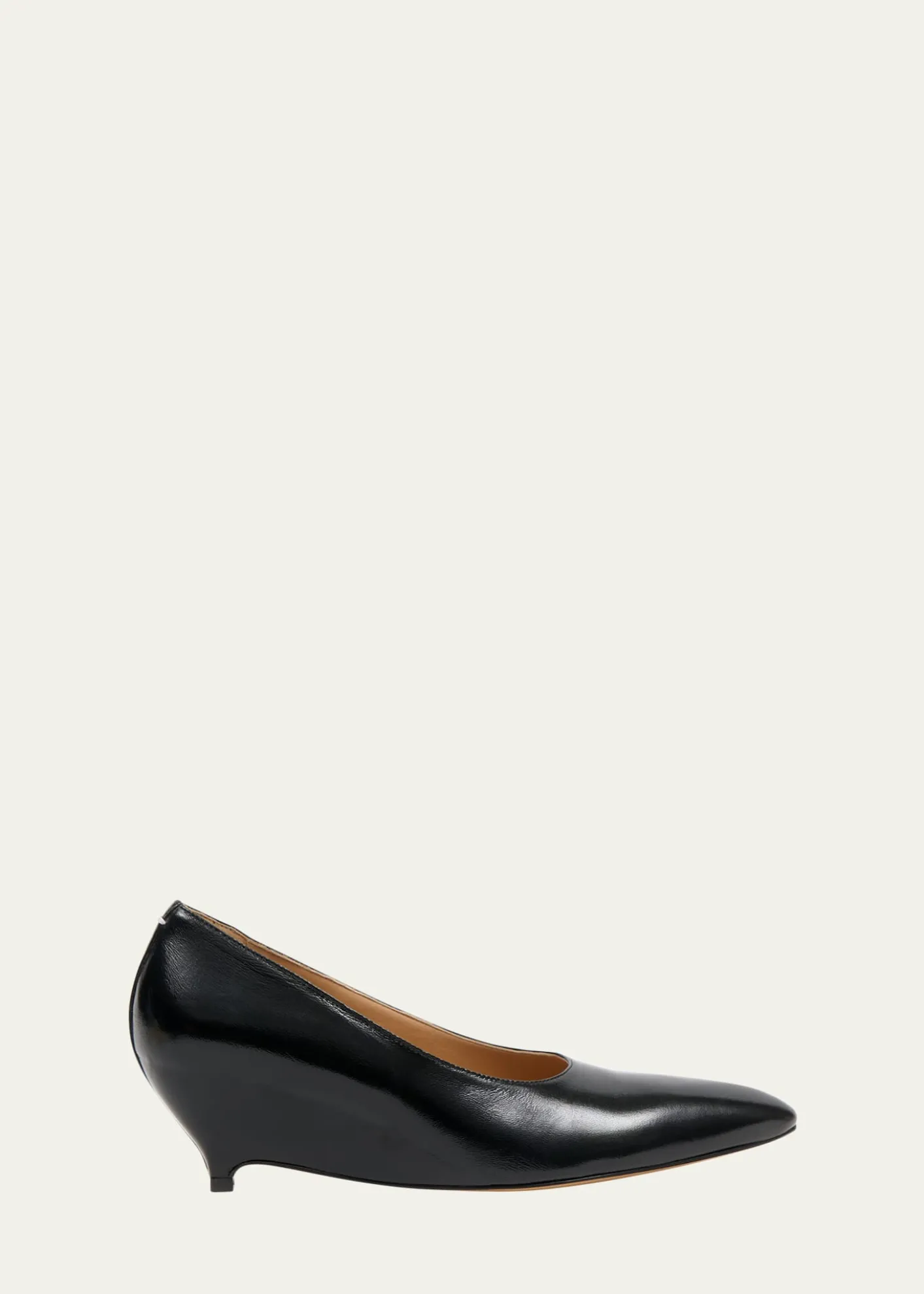 Maison MargielaCourt Shoe Leather Wedge Pumps