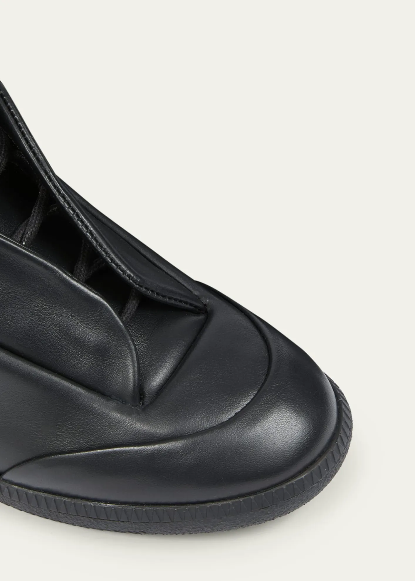 Maison MargielaMen's Future Leather High-Top Sneakers