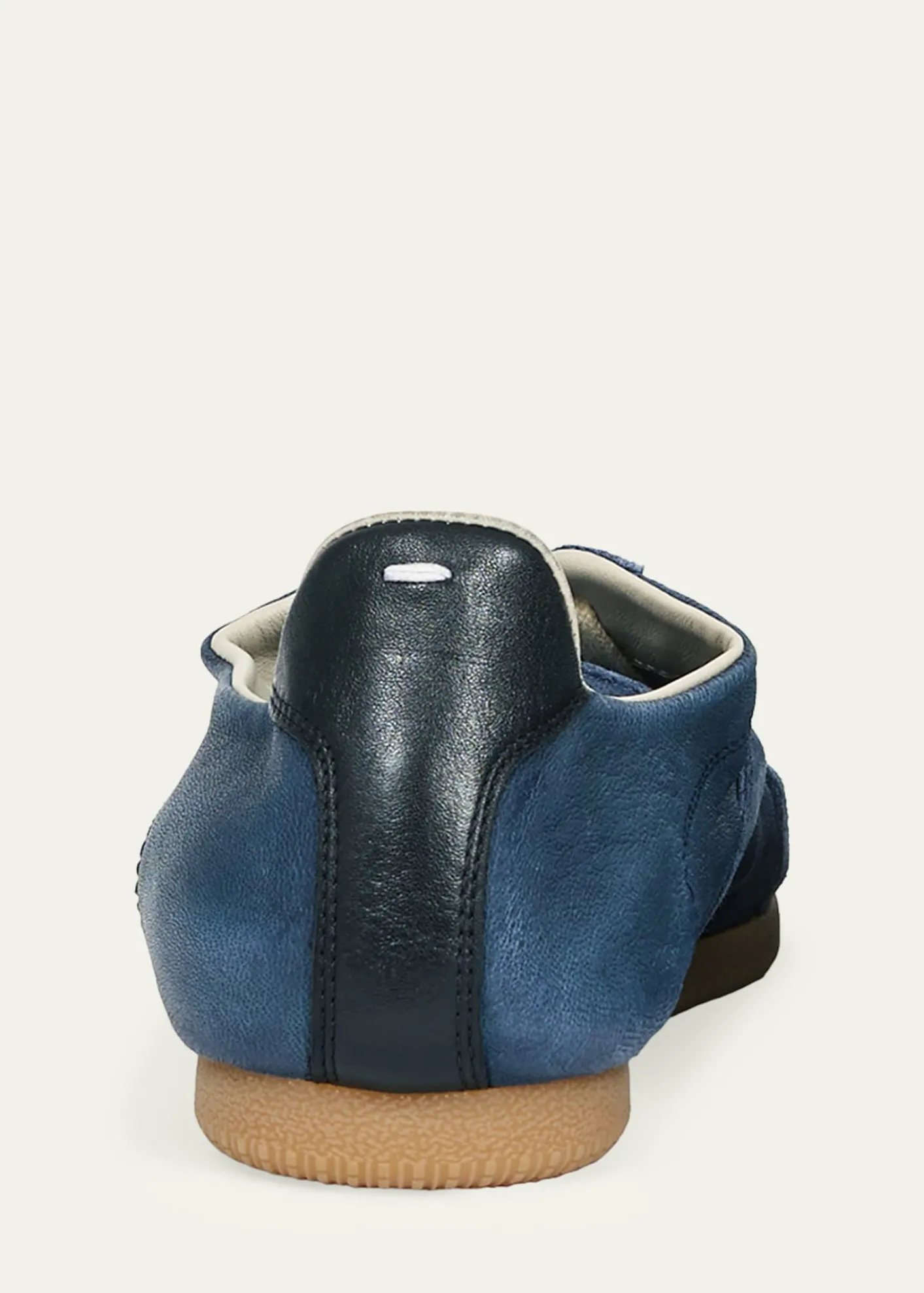 Maison MargielaMen's Replica Napa Leather and Suede Low-Top Sneakers
