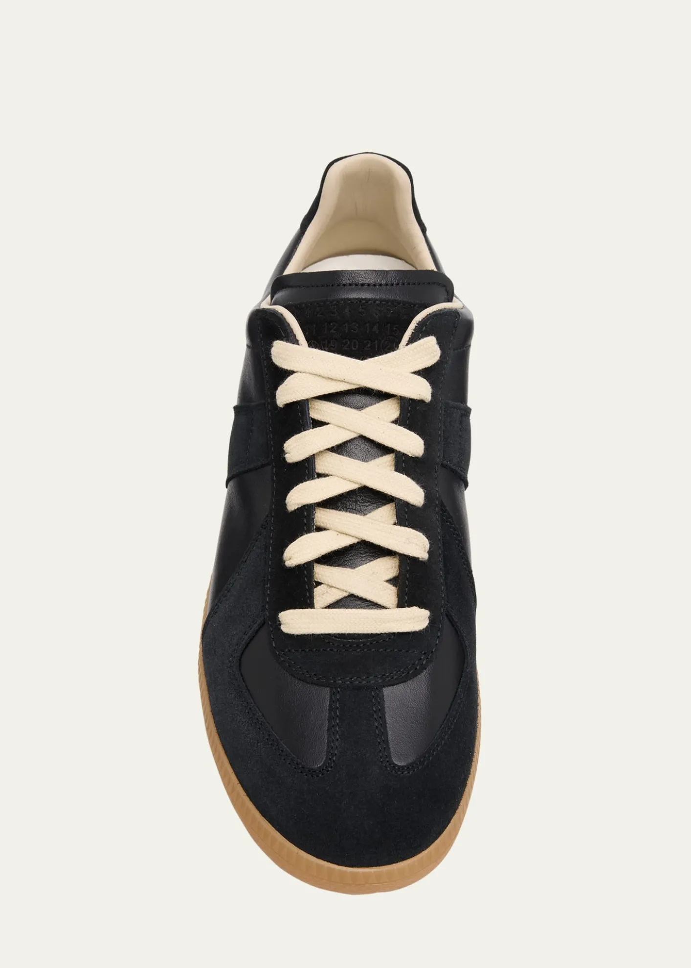 Maison MargielaMen's Replica Leather Low-Top Sneakers