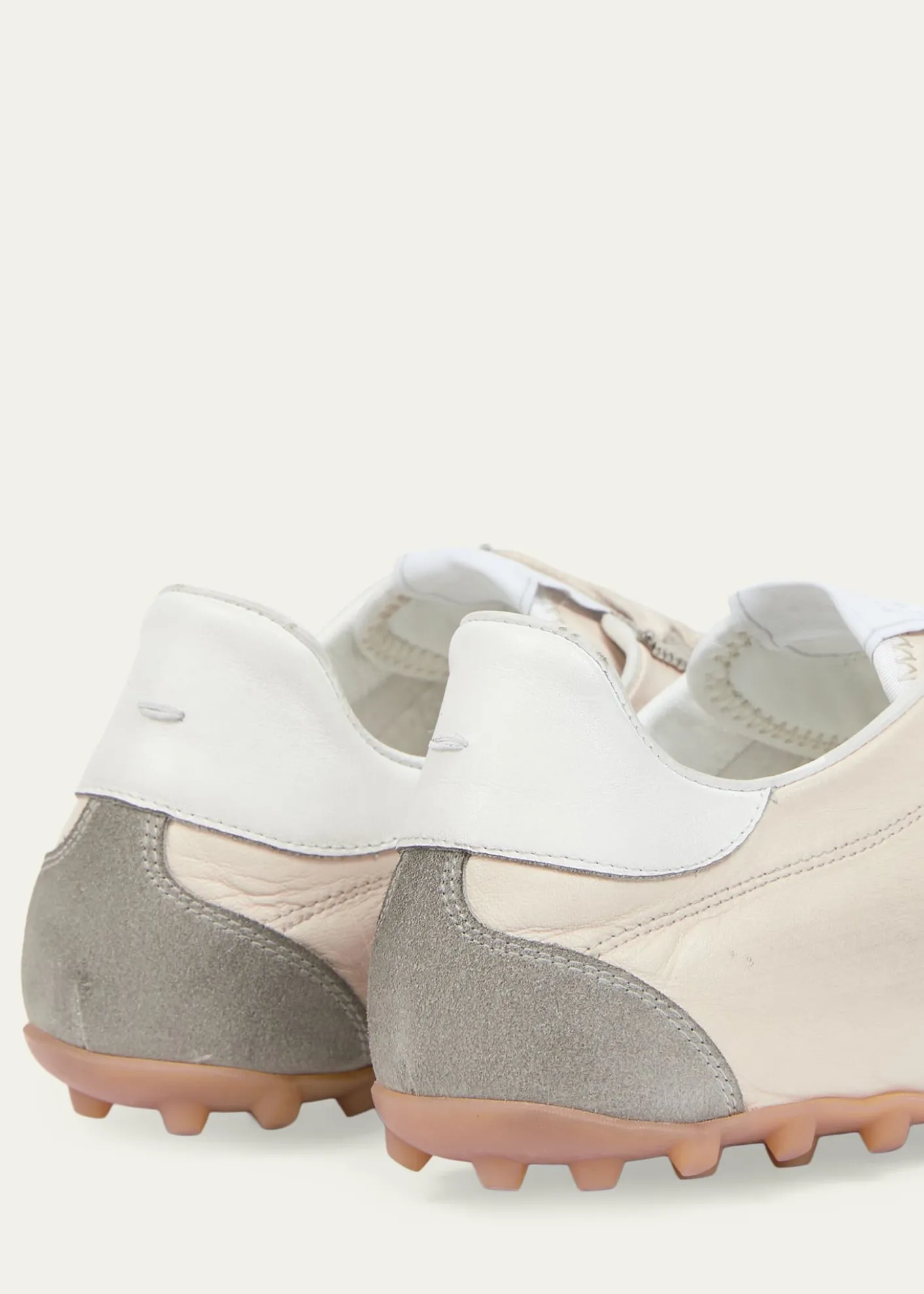 Maison MargielaMen's Sprinters Nylon and Leather Low-Top Sneakers