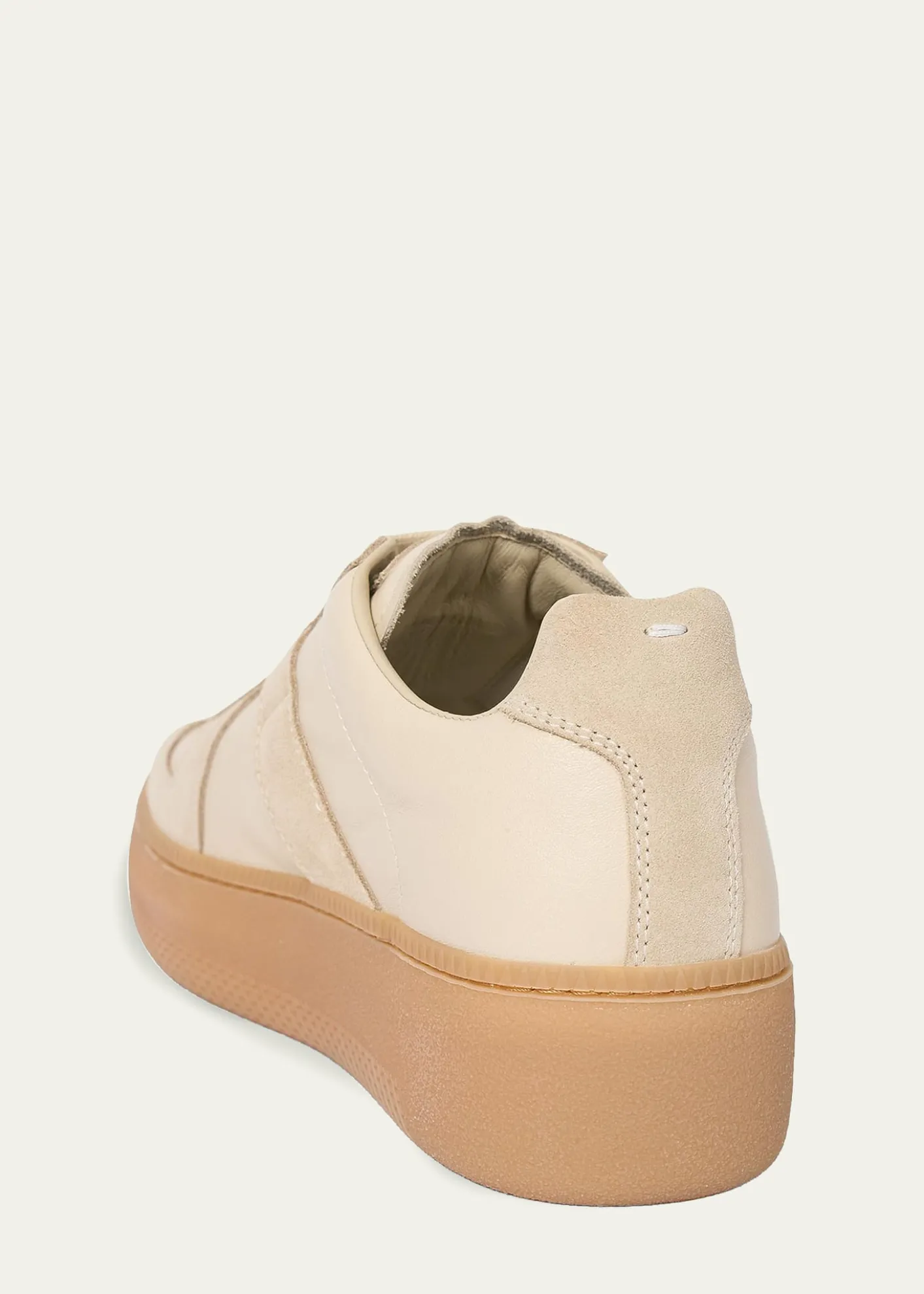 Maison MargielaReplica Mixed Leather Platform Sneakers