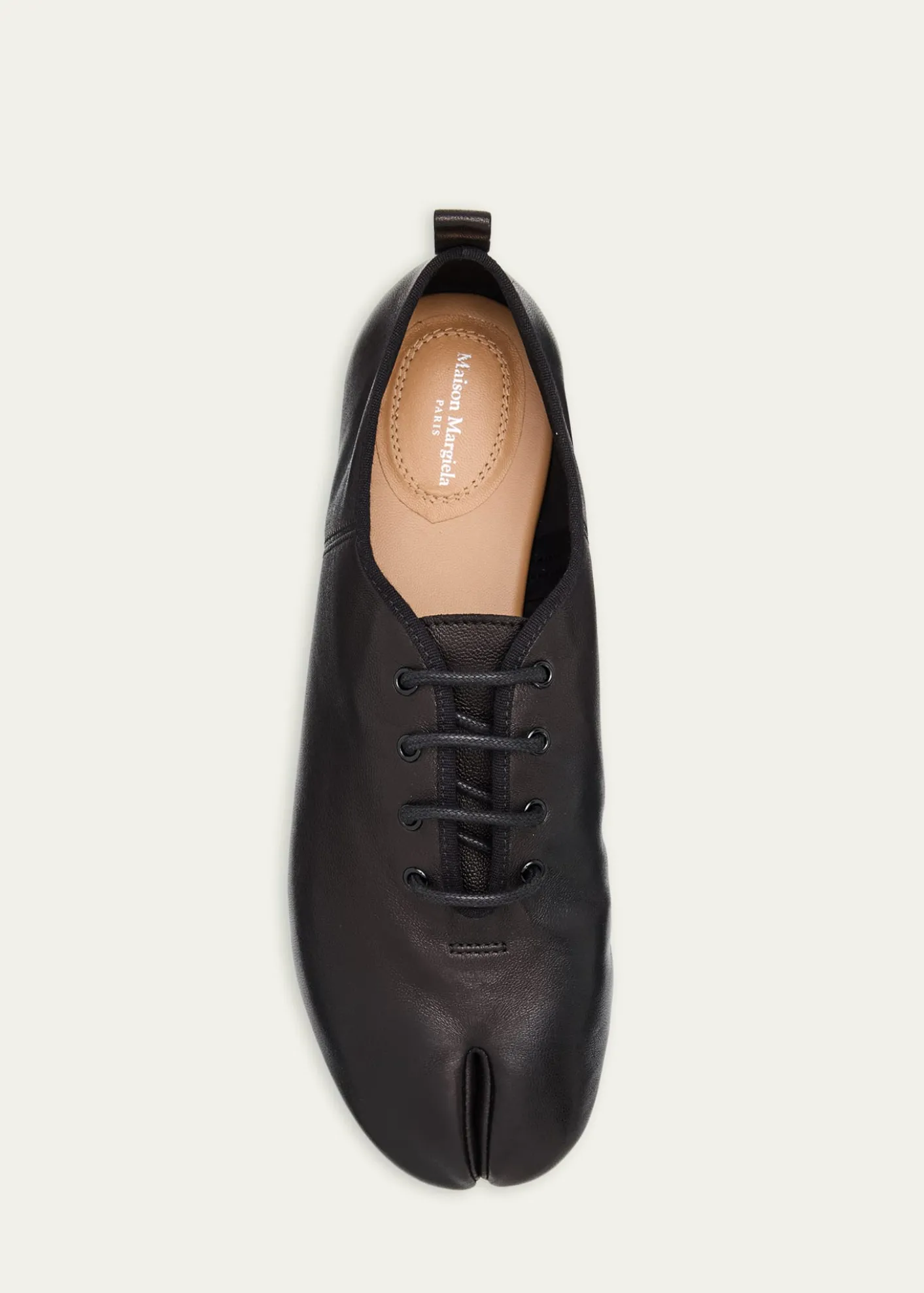 Maison MargielaTabi Jazz Leather Lace-Up Flats