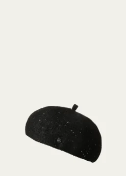 Maison MichelEmy Sequin Tweed Beret Hat