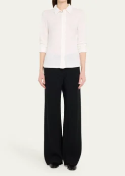 Majestic FilaturesButton-Down Stretch Linen Shirt