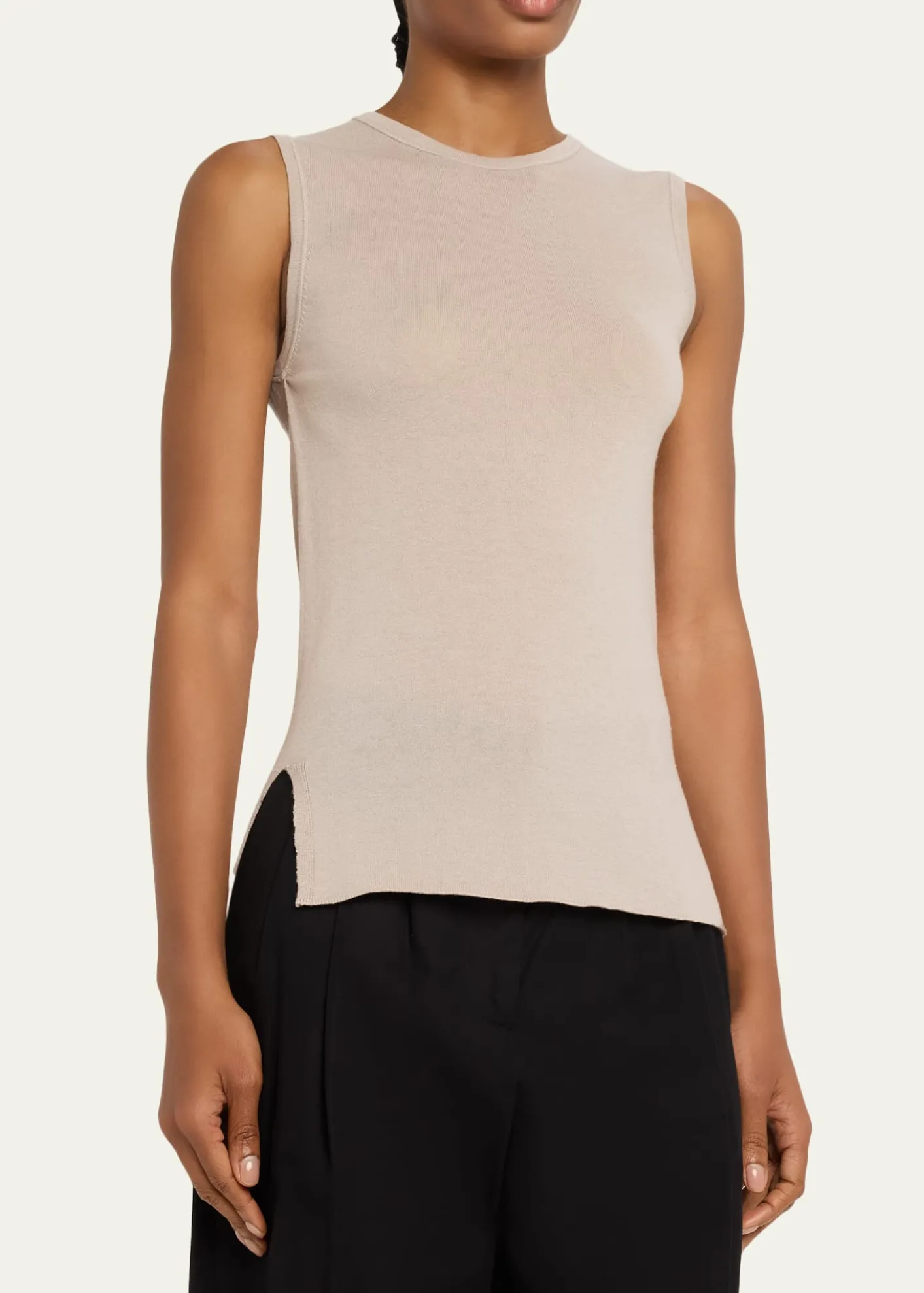 Majestic FilaturesCashmere Crewneck Tank Top