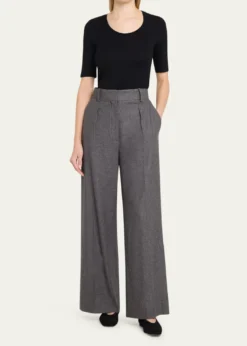 Majestic FilaturesElbow-Sleeve Scoop-Neck Shirt