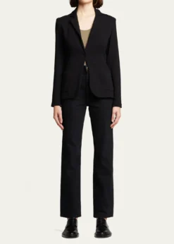 Majestic FilaturesFrench Terry One-Button Blazer