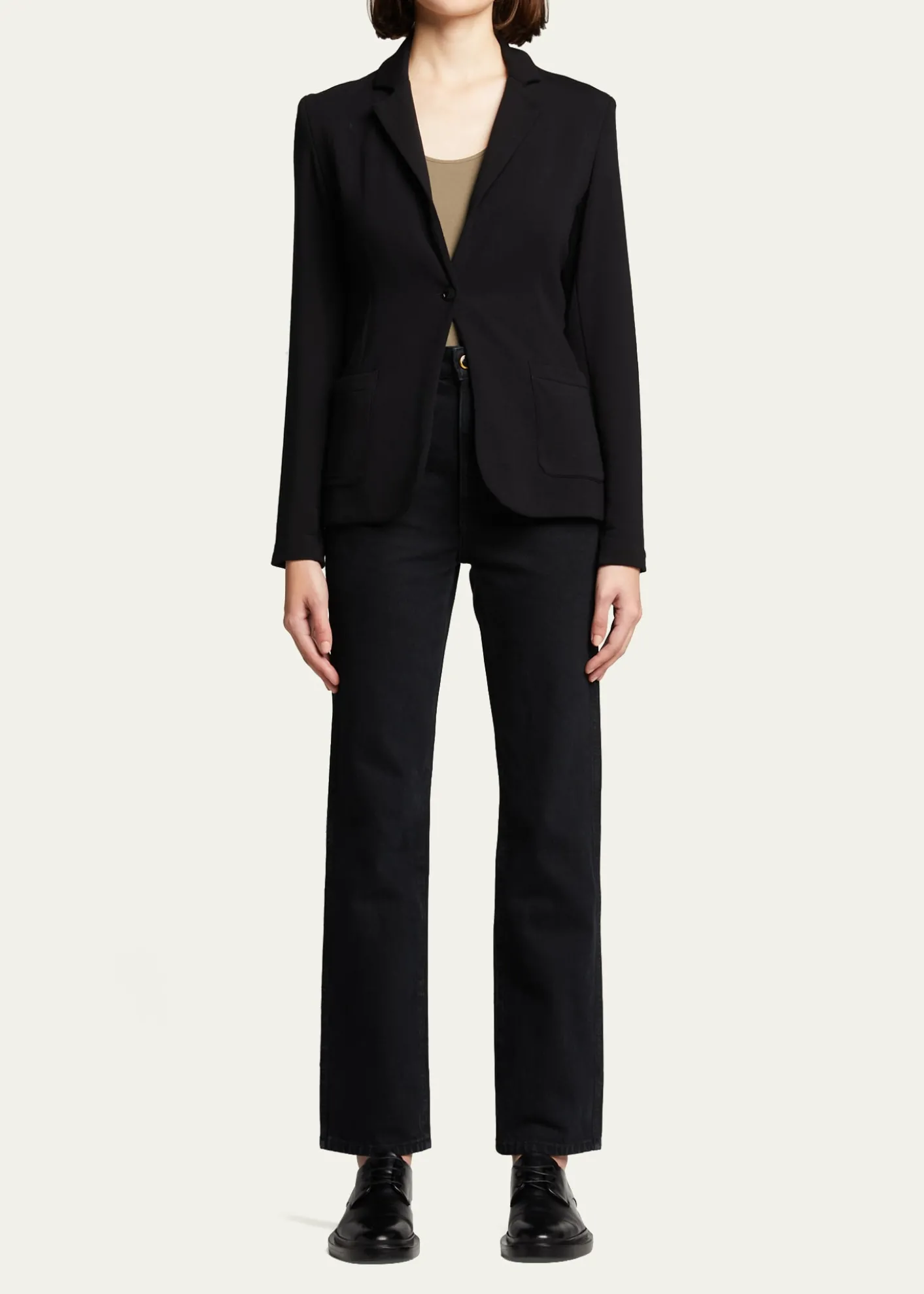 Majestic FilaturesFrench Terry One-Button Blazer