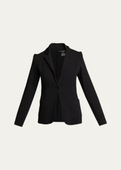 Majestic FilaturesFrench Terry One-Button Blazer