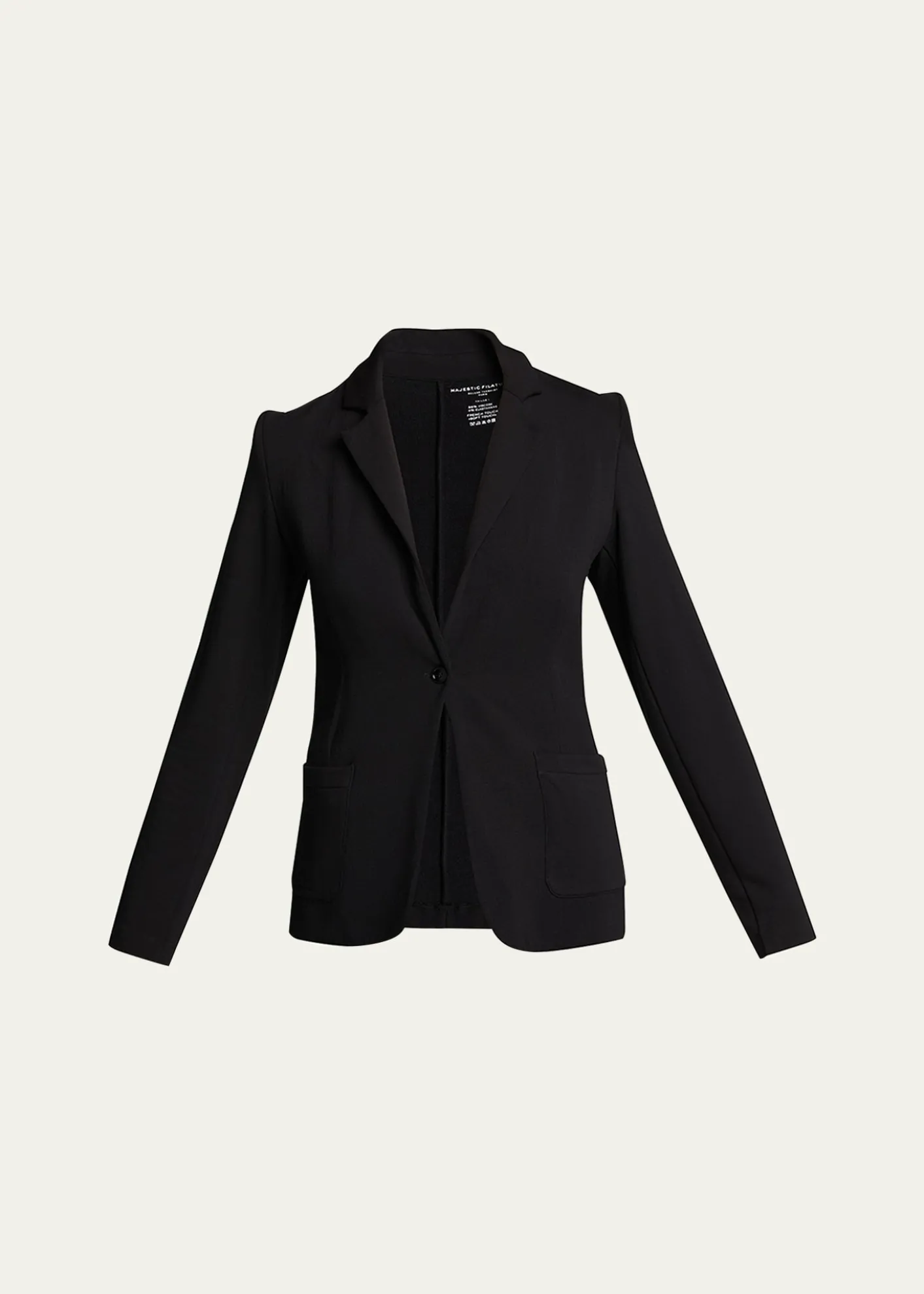 Majestic FilaturesFrench Terry One-Button Blazer
