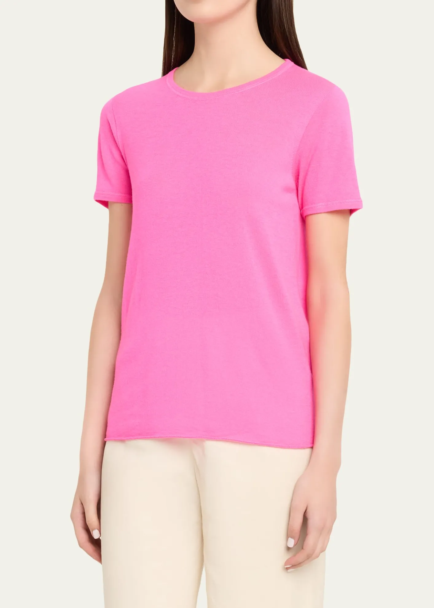 Majestic FilaturesMachine Washable Cashmere Crewneck Top