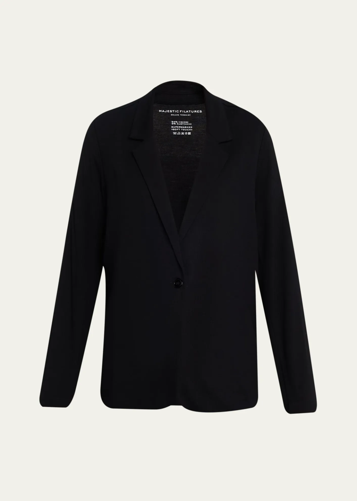 Majestic FilaturesRelaxed Single-Button Blazer