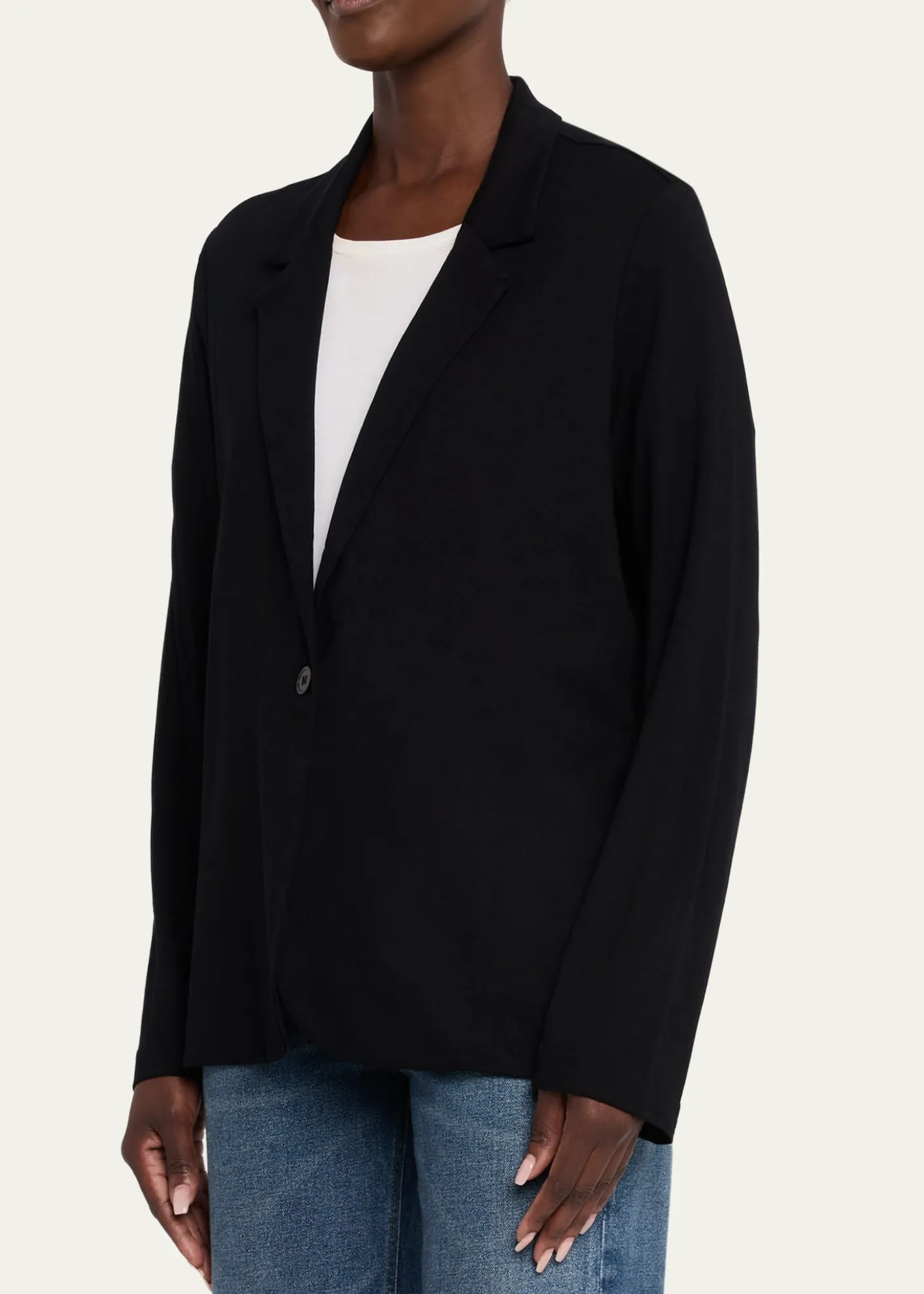 Majestic FilaturesRelaxed Single-Button Blazer