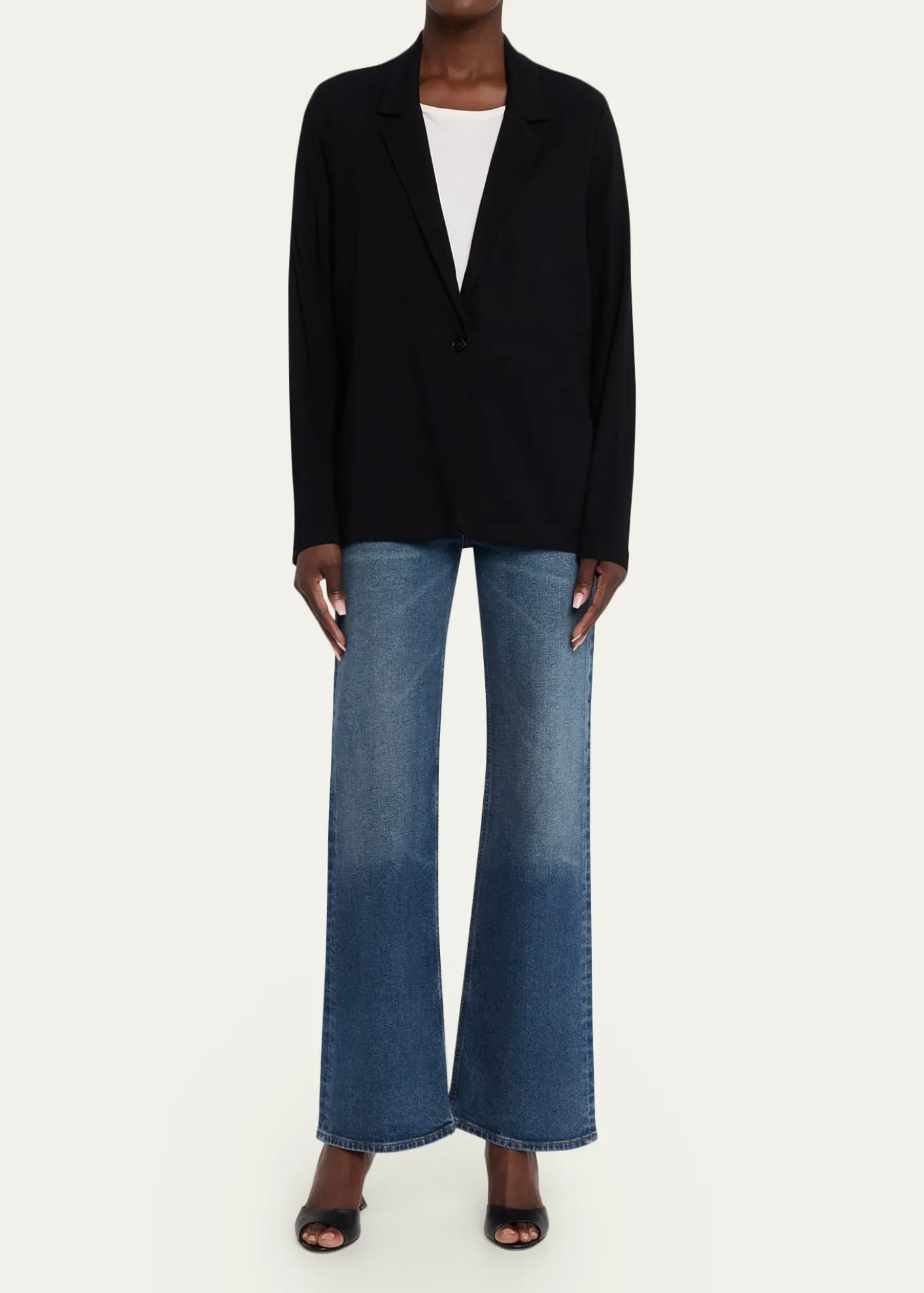 Majestic FilaturesRelaxed Single-Button Blazer
