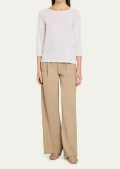 Majestic Filatures3/4-Sleeve Organic Cotton Shirt