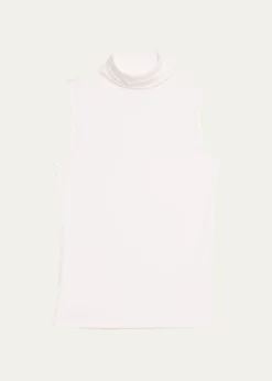 Majestic FilaturesSoft Touch Sleeveless Stretch Turtleneck