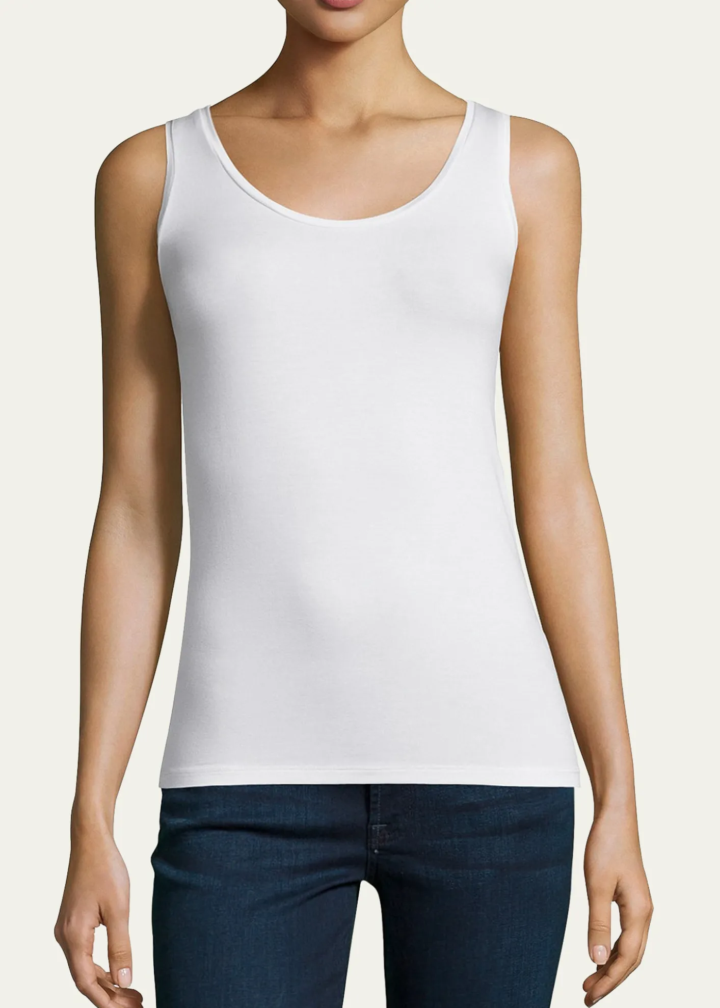 Majestic FilaturesSoft Touch Scoop-Neck Tank