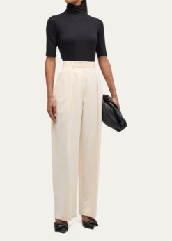 Majestic FilaturesSoft Touch Half-Sleeve Turtleneck