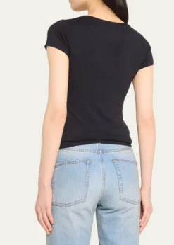 Majestic FilaturesSoft Touch Short-Sleeve V-Neck Tee