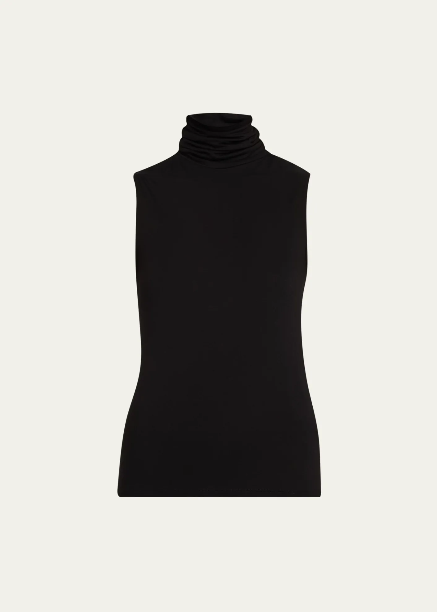 Majestic FilaturesSoft Touch Viscose Sleeveless Turtleneck Top