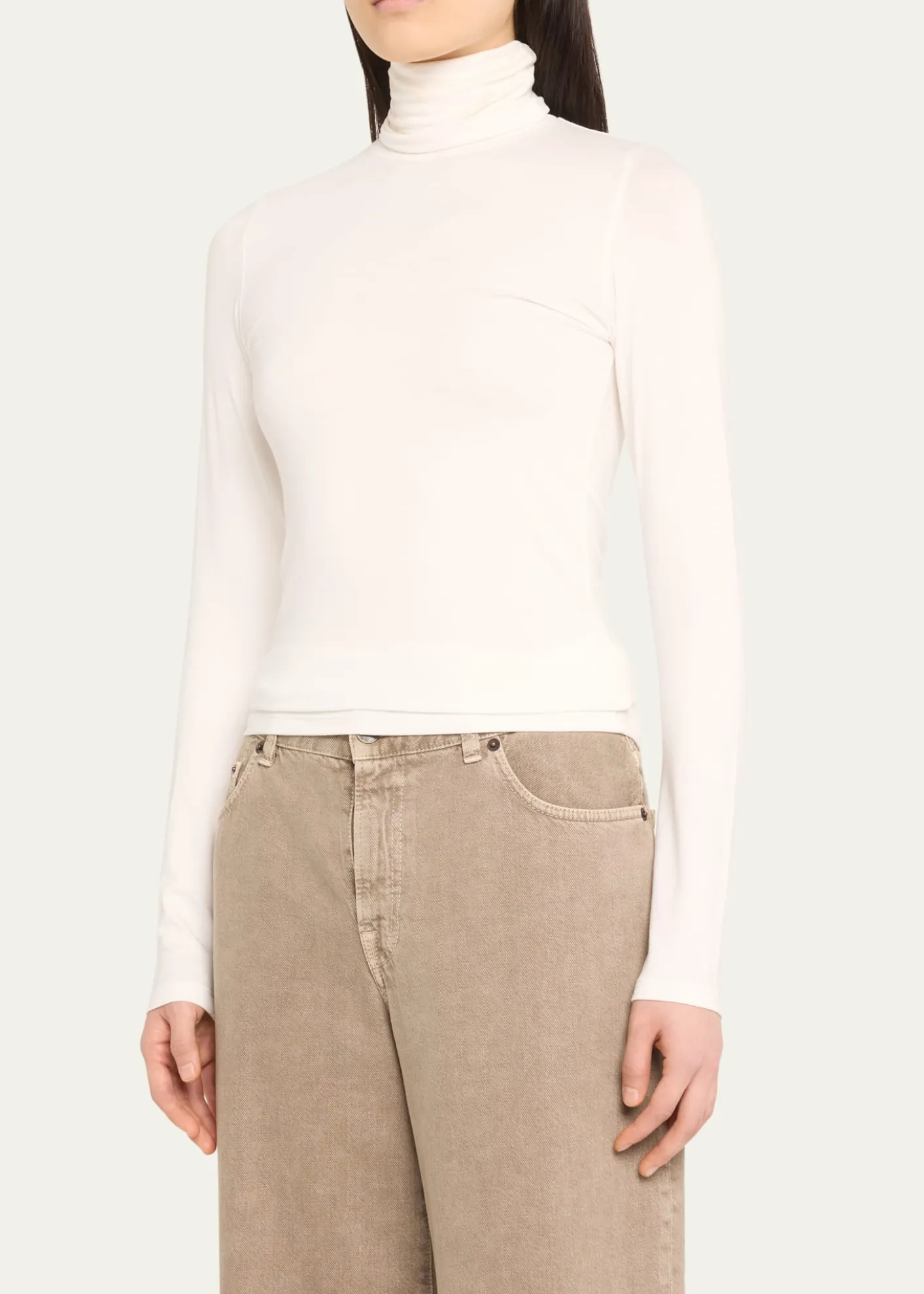 Majestic FilaturesSoft Touch Long-Sleeve Turtleneck