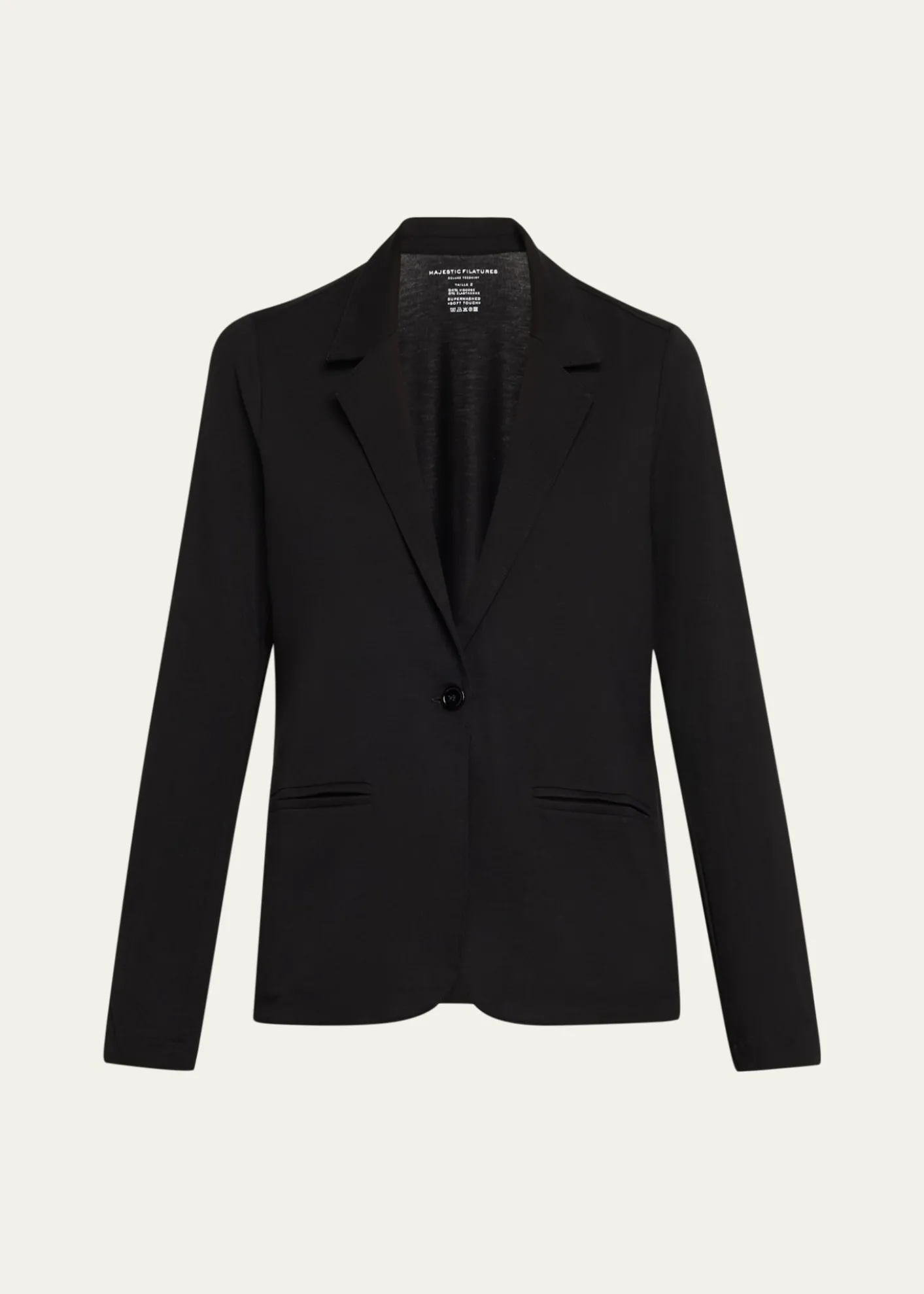 Majestic FilaturesSoft Touch Single-Button Blazer