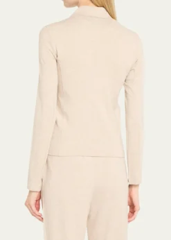 Majestic FilaturesZip-Front French Terry Moto Jacket