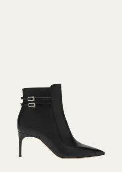 Malone SouliersGiordana Nappa Leather Double-Buckle Booties