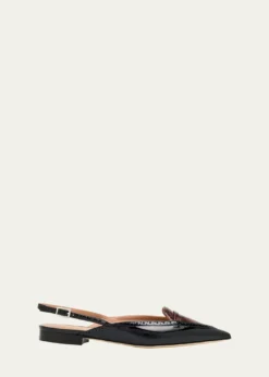 Malone SouliersLaurie Pointed-Toe Slingback Ballerina Flats