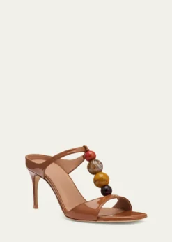 Malone Souliers70mm Lena Resin Patent Leather Mules