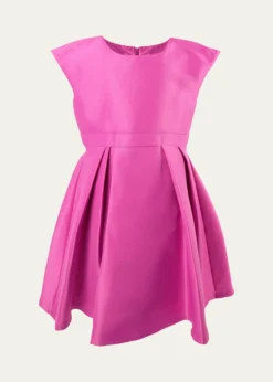 Mama LumaGirl's Elegant Glow Pleated Dress, Size 3T-12