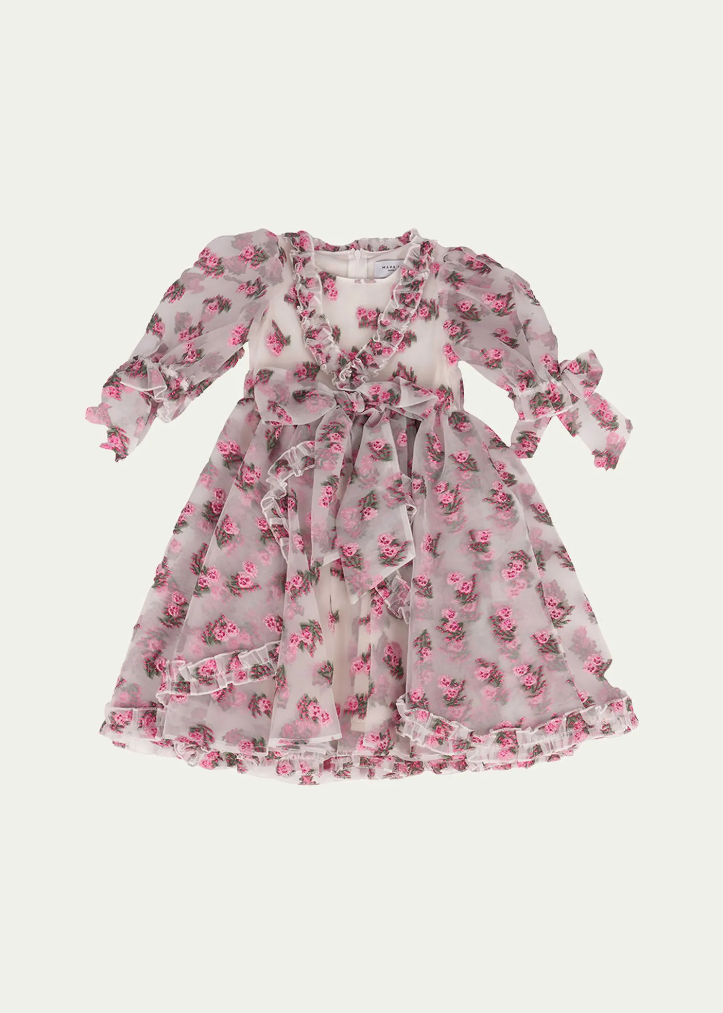 Mama LumaGirl's Puff Sleeve Floral-Print Dress, Size 3T-12