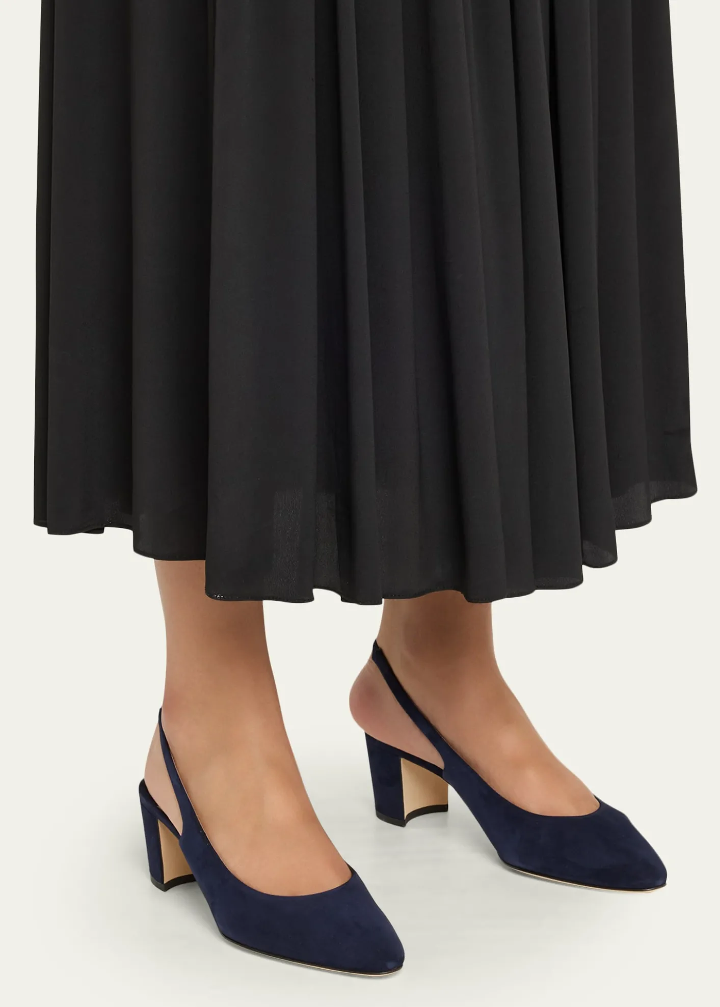 Manolo BlahnikAllurasan Suede Slingback Pumps