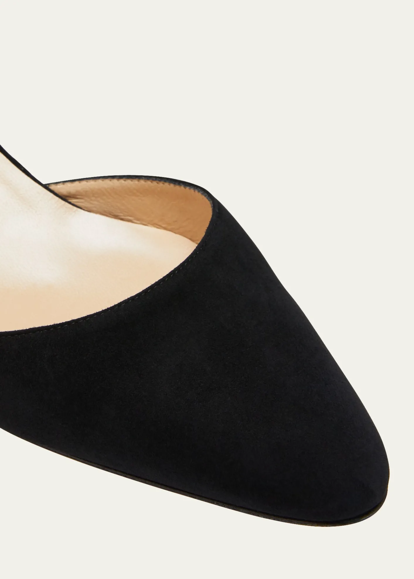Manolo BlahnikAspro Suede Block-Heel Slingback Pump