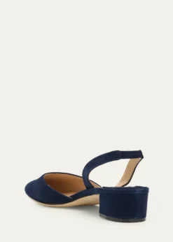 Manolo BlahnikAspro Suede Slingback Ballerina Pumps