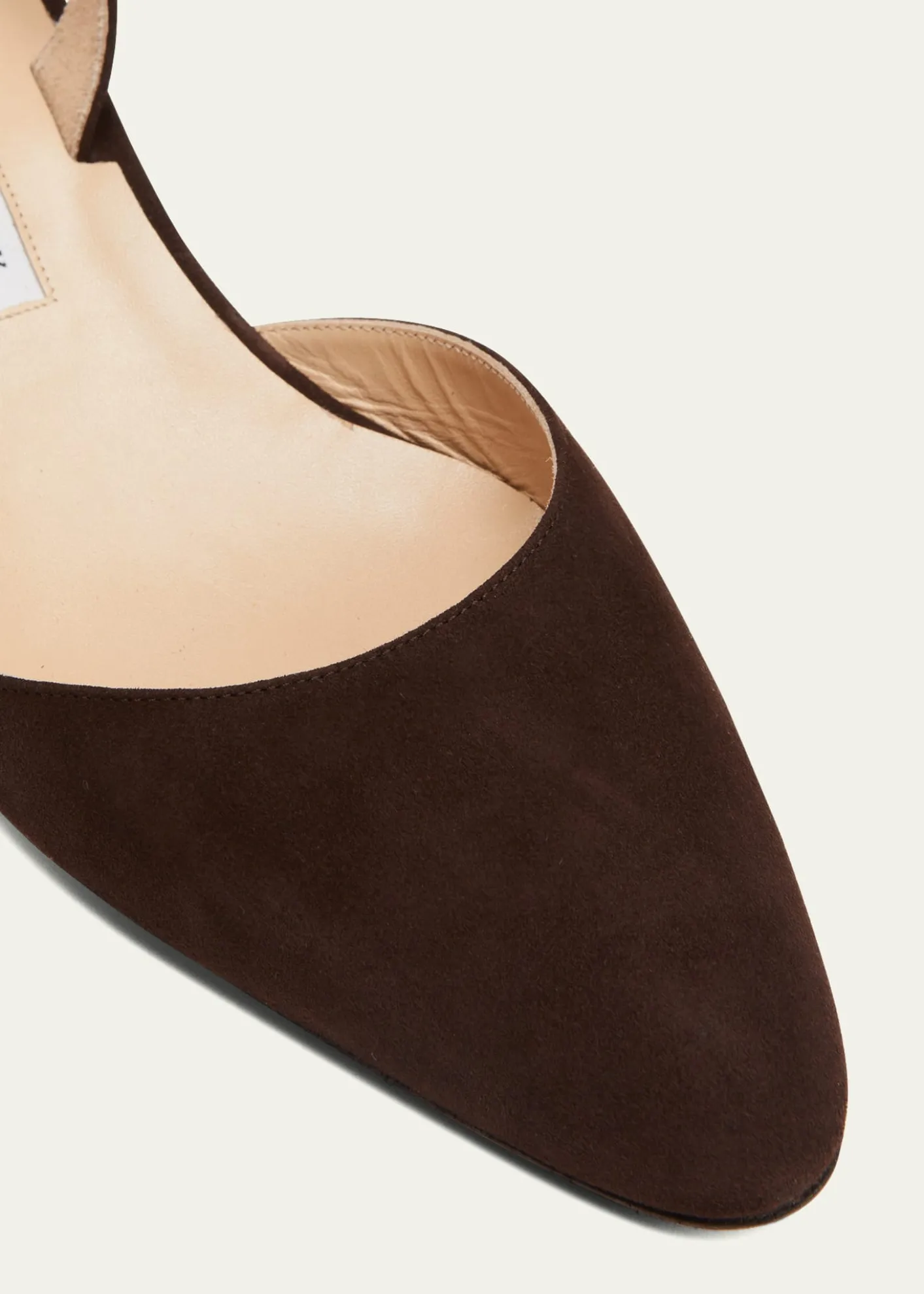 Manolo BlahnikAspro Suede Slingback Ballerina Pumps