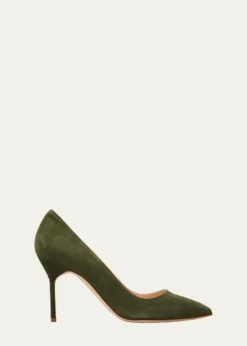 Manolo BlahnikBB 90mm Suede Stiletto Pumps