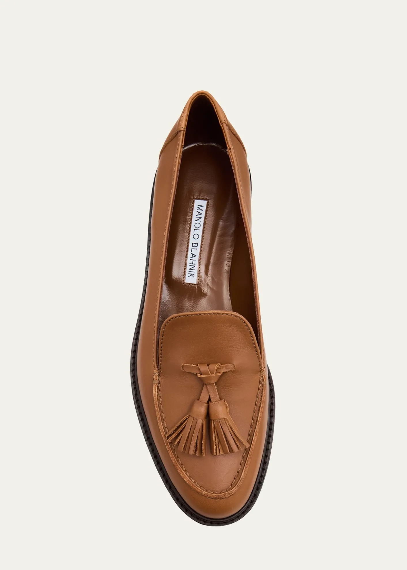 Manolo BlahnikBucky Leather Loafers