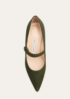 Manolo BlahnikCampariba Kid Suede Pumps