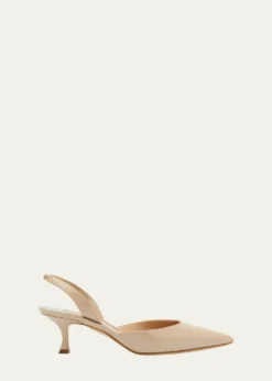 Manolo BlahnikCarolyne Kitten-Heel Halter Pumps