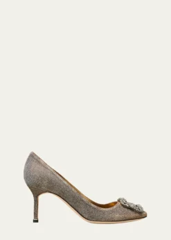 Manolo BlahnikHangisi Flannel Fabric 70mm Pump