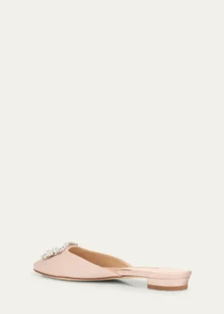 Manolo BlahnikHangisi Satin Ballerina Flats